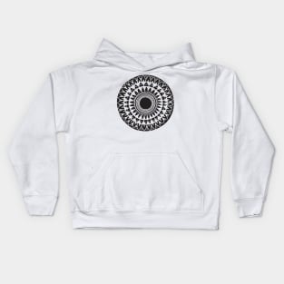 Tribal mandala sun Kids Hoodie